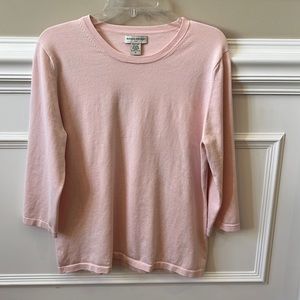 Banana Republic Factory Women's XL 3/4 length lightweight pink sweater